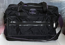 Carlton Int. Medium Holdall Bag Luggage Travel Gym sports Black/Purple vintage 