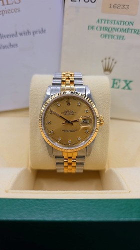 Rolex datejust champagne men - champagne, men's