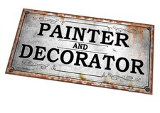 Painter & Decorator Sign Reproduction Vintage Metal Sign Store Sign Antique Sign