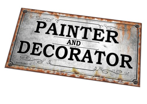 Painter decorator sign - painter,