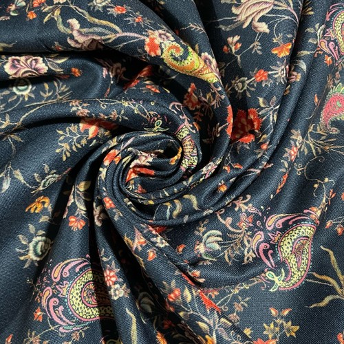 Cotton poplin fabric floral - cotton,