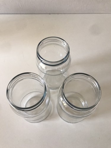 Empty clear glass jars - empty,