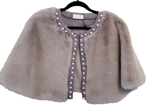 Jayley faux fur cape - cape, with