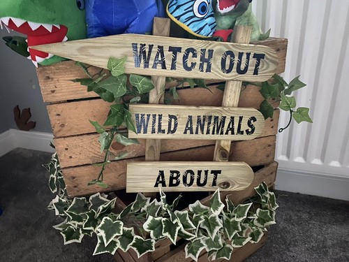 Home made wooden safari jungle - safari,