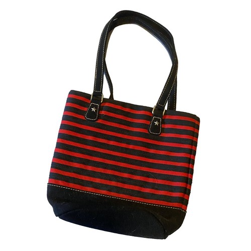 Liz claiborne red black stripe - claiborne,
