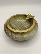 Italian onyx marble ashtray - onyx,