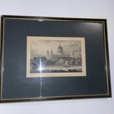 Antique Georgian Etching - St Paul’s Cathedral By Thomas Shepherd & J Tingle