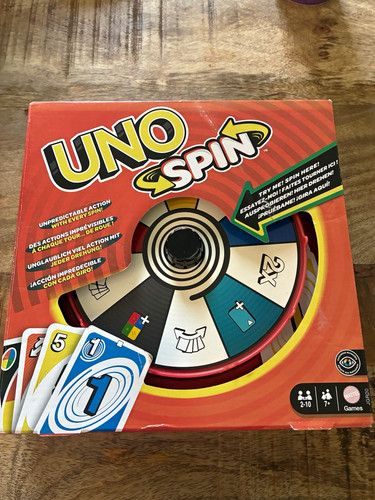 Mattel uno spin card - mattel, game