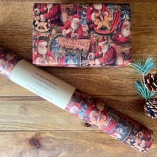 Christmas Wrapping Paper Santa's Workshop Kraft Luxury Gift Wrap Traditional