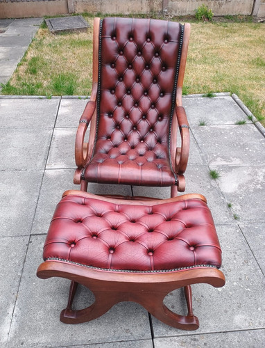 Vintage oxblood chesterfield - vintage, oxblood,
