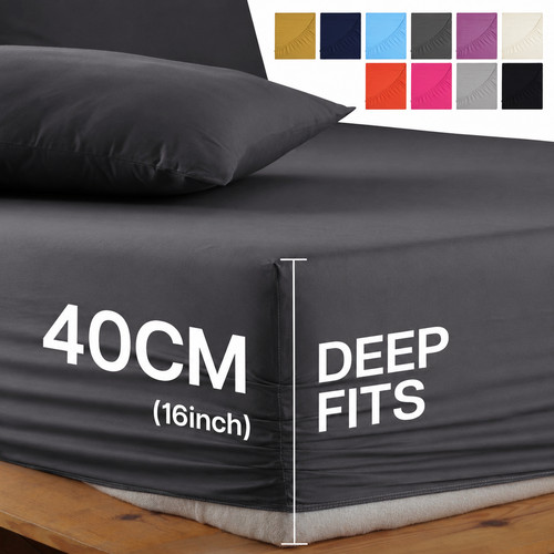 Extra deep fitted sheet - deep, full