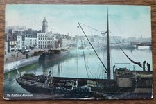 1911 The Harbour Aberdeen Postcard Ships Waterfront Scene