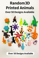 Mystery Bag of 3D Printed Animals – 5/10/20pcs Articulated Fidget Toys