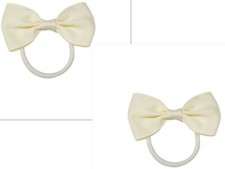 2PCS 2.75inch Thick Elastic bow  bobbles strong bands BOBBLES school  PAIR