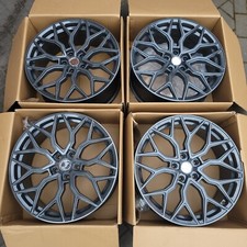 4x 20'' ALLOY WHEELS 5x120 Fit Bmw 3 4 5 Series VW T5 T6 Grey Style Rims 8.5j