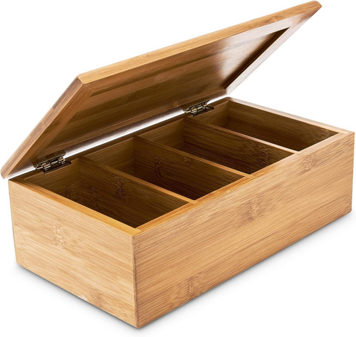 Bamboo tea box size x - bamboo, box,