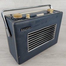 Vintage Hacker Herald RP37A Blue Radio 1960s Retro Style – Untested