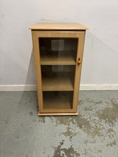 Glass Door Media Cabinet Hi-Fi