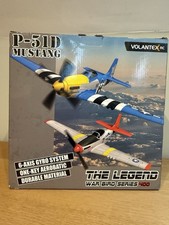 Volantex P-51 Mustang Blue 400mm RC Plane w/Gyro - Ready-To-Fly WITH EXTRAS