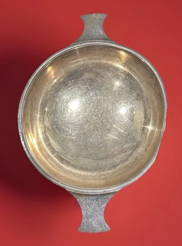 Solid silver quaich style cup - solid,