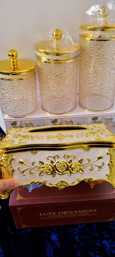 Piece acrylic storage jars - piece,