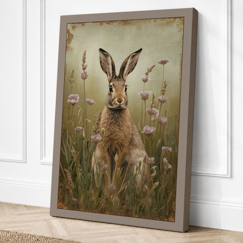 Rabbit wildflowers boho - in,