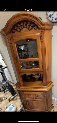 Corner display cabinet solid - corner,
