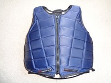 Racesafe 2018 Child Body Protector blue size Large Short  11-13 years approx