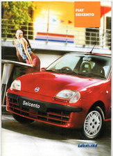 Fiat Seicento 2000-2003 UK Market Sales Brochure S, SX & Sporting