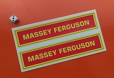 MASSEY FERGUSON STICKERS DECALS x2 200mm x 45mm Tractor