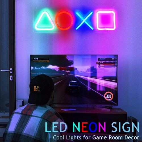 Game neon sign - game, light