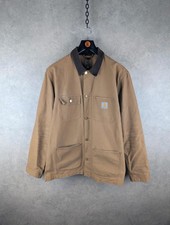 Carhartt Jacket Mens XL Extra Large Brown Chore Utility