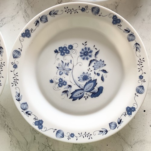 Arcopal blue onion plates - arcopal,