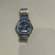 Casio Tough Solar Radio Controlled Mens Watch Stainless Steel Metal Band 1 77in