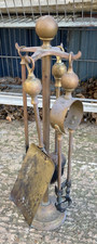 Vintage Antique Fireplace Companion Set on Stand