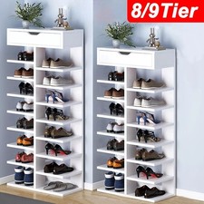 Tier wooden shoe rack - 8/9,