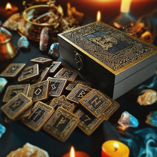 Norns boxed wooden rune - boxed, set