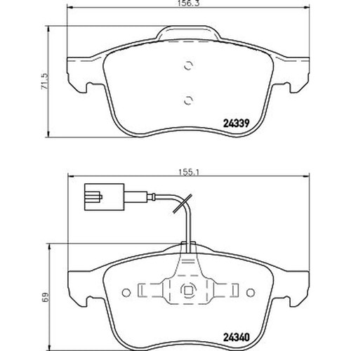 Mintex front brake - front, set