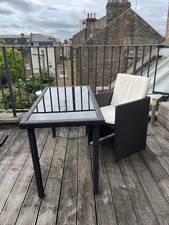 Rattan Compact Dining Set -