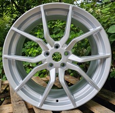 x4 18" Ford Rs II Style Alloys 5x108 ET45 8J Focus St RS Mondeo Kuga Silver