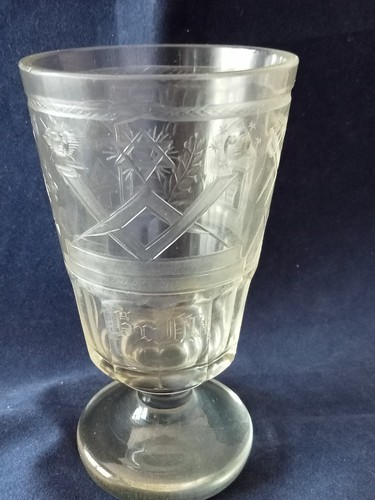 Superb masonic glass - masonic, beautully