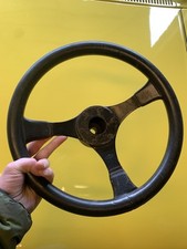 MK1/2 ESCORT CAPRI RS RALLYE SPORT GENUINE FORD 3 SPOKE STEERING WHEEL and HUB