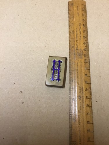 Antique monogrammed vesta case - antique,