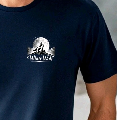 Men shirt white wolf under - men's,