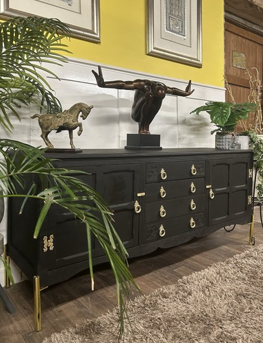 Ebonised oak old charm - old,