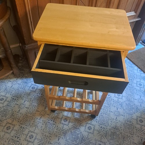 Butchers block trolley with - block,