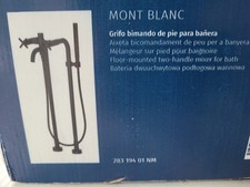 Tall black bath taps from Tres- high quality item rrp over £1200 very cheap