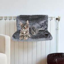 Cat Radiator Bed Hammock Hanging Fleece Warm Pet Kitten Basket Plush Cradle