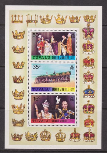 Tuvalu qeii 1977 silver - tuvalu,