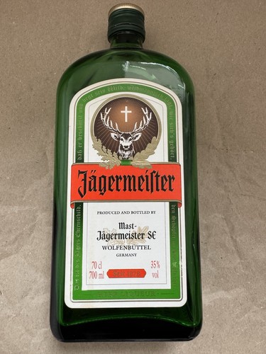 Empty jagermeister glass - jagermeister,